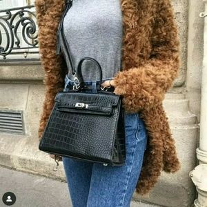 Croc Black Bag